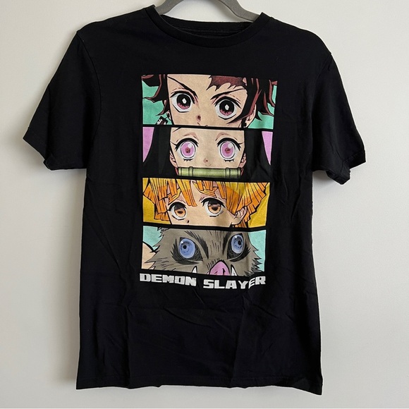 Other - Demon Slayer Anime Black T-Shirt Size Medium